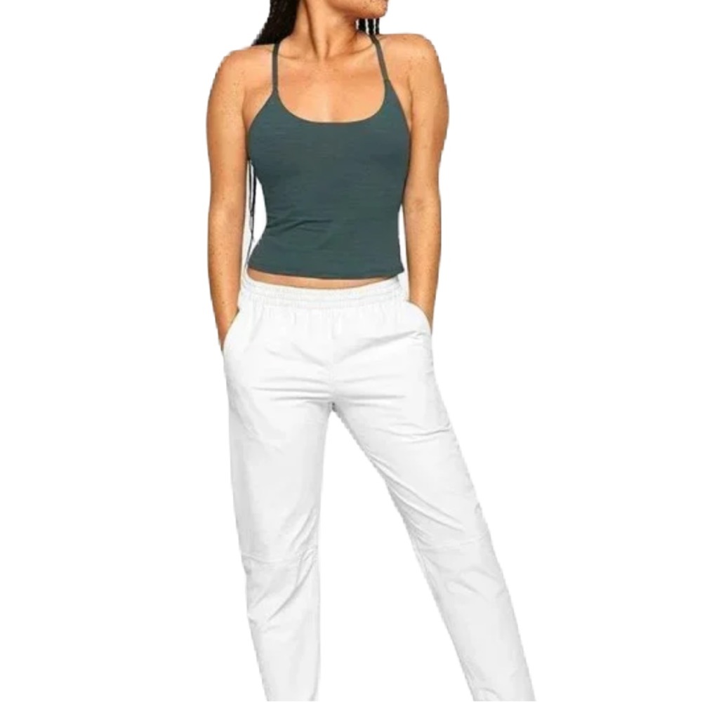 OUTDOOR VOICES • TechSweat Move Free Cropped Active Tank Evergreen • Small